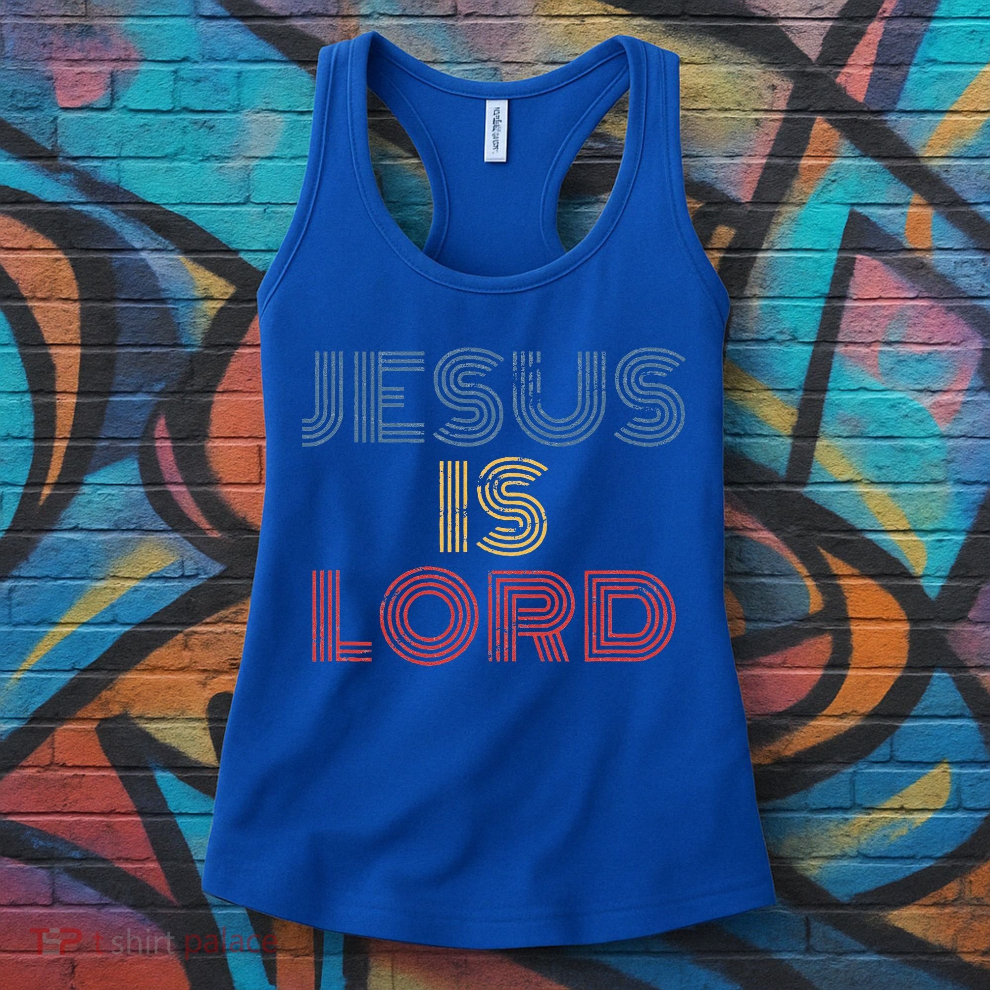 Jesus Is Lord Cool Christian Worship Women's Tank Top