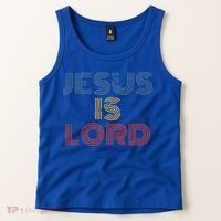 Jesus Is Lord Cool Christian Worship Tank Top thumb 2