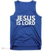 Jesus Is Lord Savior God Religion Prayer Faith Tank Top thumb 0