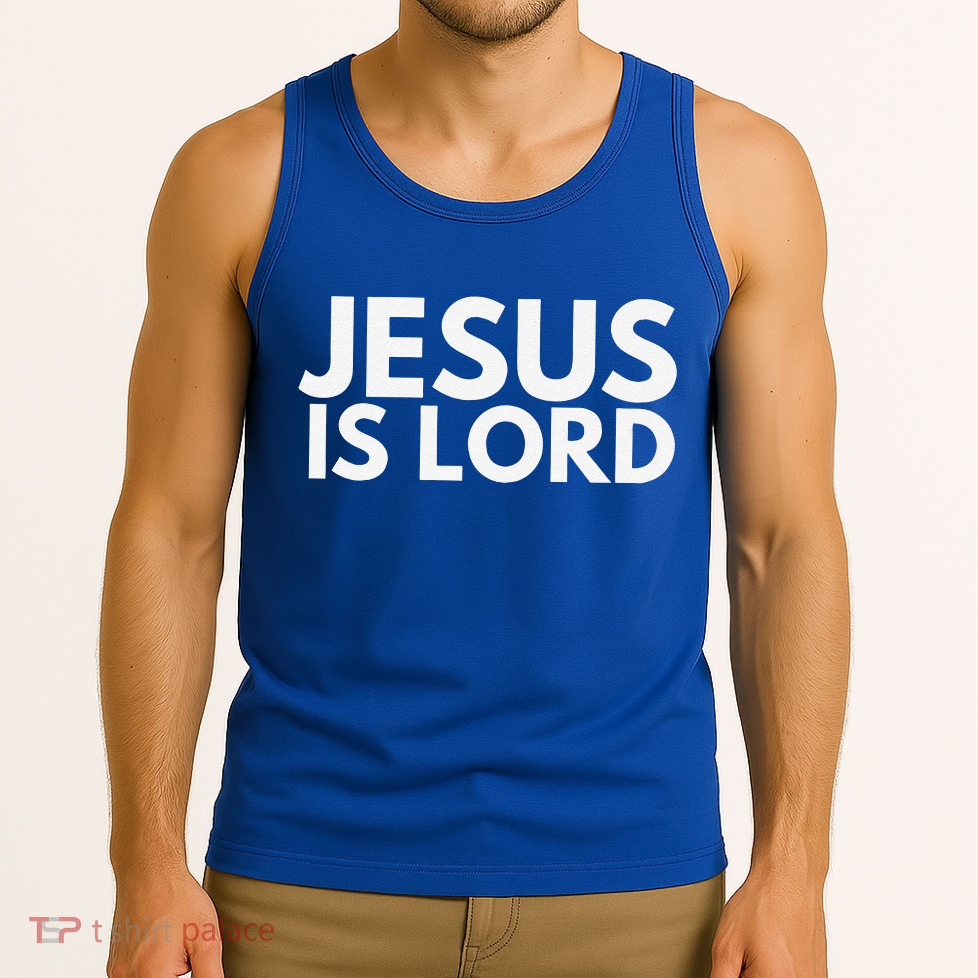Jesus Is Lord Savior God Religion Prayer Faith Tank Top