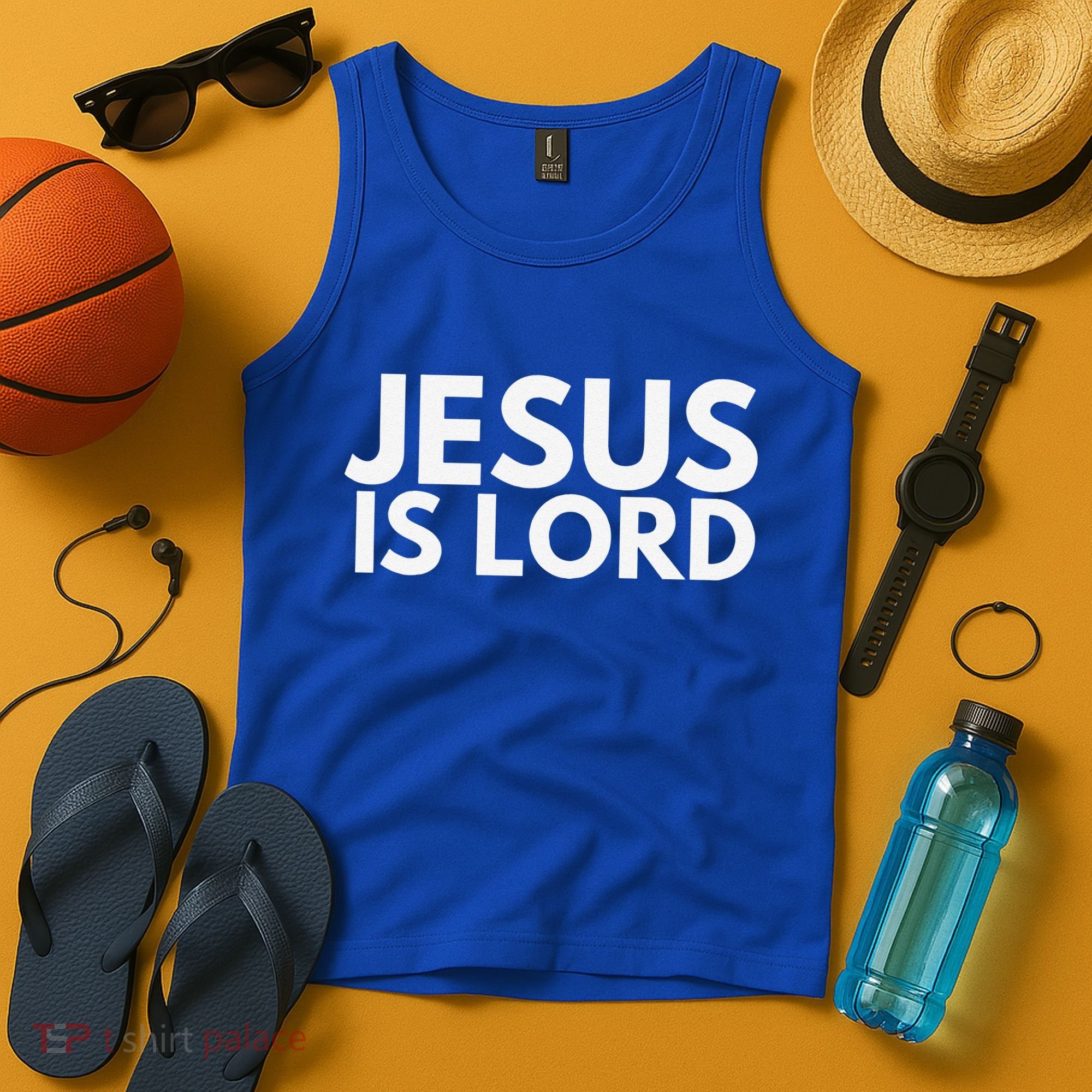 Jesus Is Lord Savior God Religion Prayer Faith Tank Top
