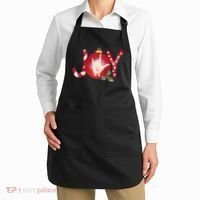 Joy I Love You Asl Hand Christmas Ornament Long Sleeve Apron thumb 2