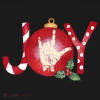 Joy I Love You Asl Hand Christmas Ornament Long Sleeve Women's Tank Top thumb 5