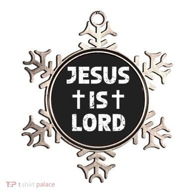 JESUS IS LORD CROSS CHRISTIAN Ornament