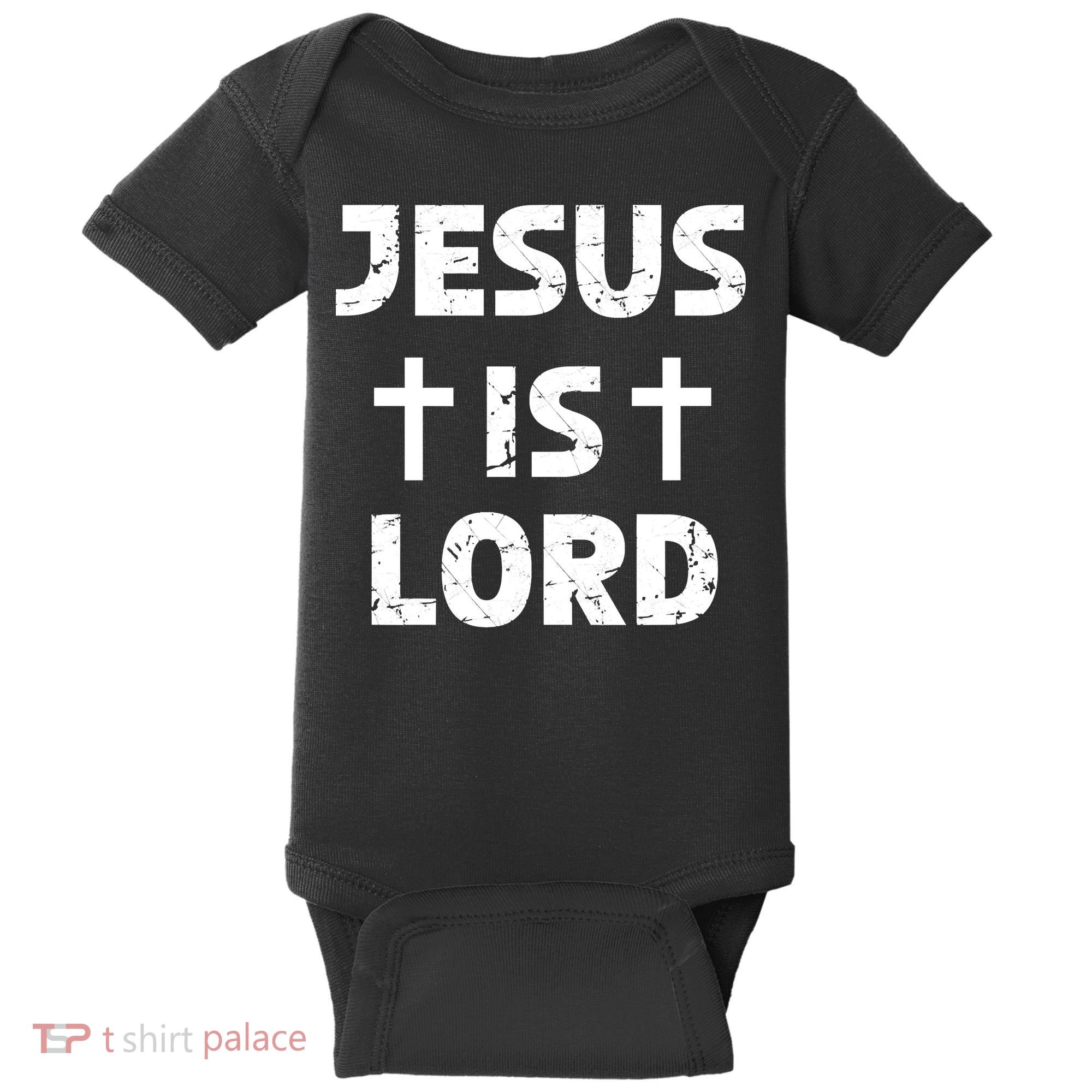 JESUS IS LORD CROSS CHRISTIAN Baby Bodysuit