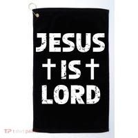 JESUS IS LORD CROSS CHRISTIAN Golf Towel thumb 0