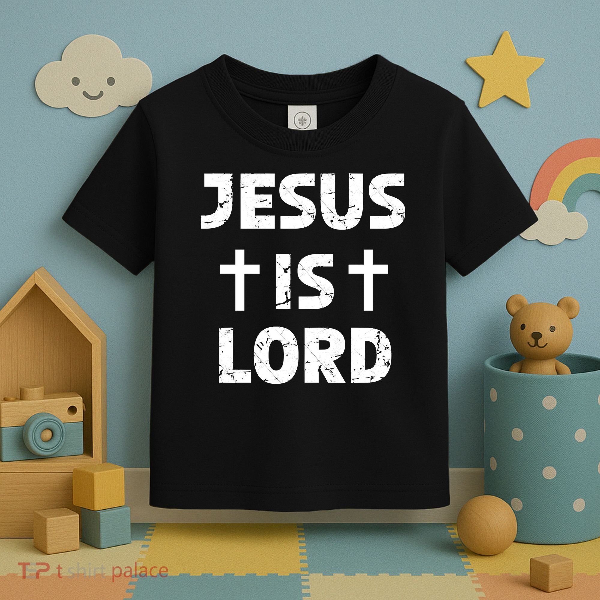 JESUS IS LORD CROSS CHRISTIAN Toddler T-Shirt