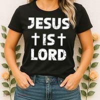 JESUS IS LORD CROSS CHRISTIAN Women's T-Shirt thumb 2