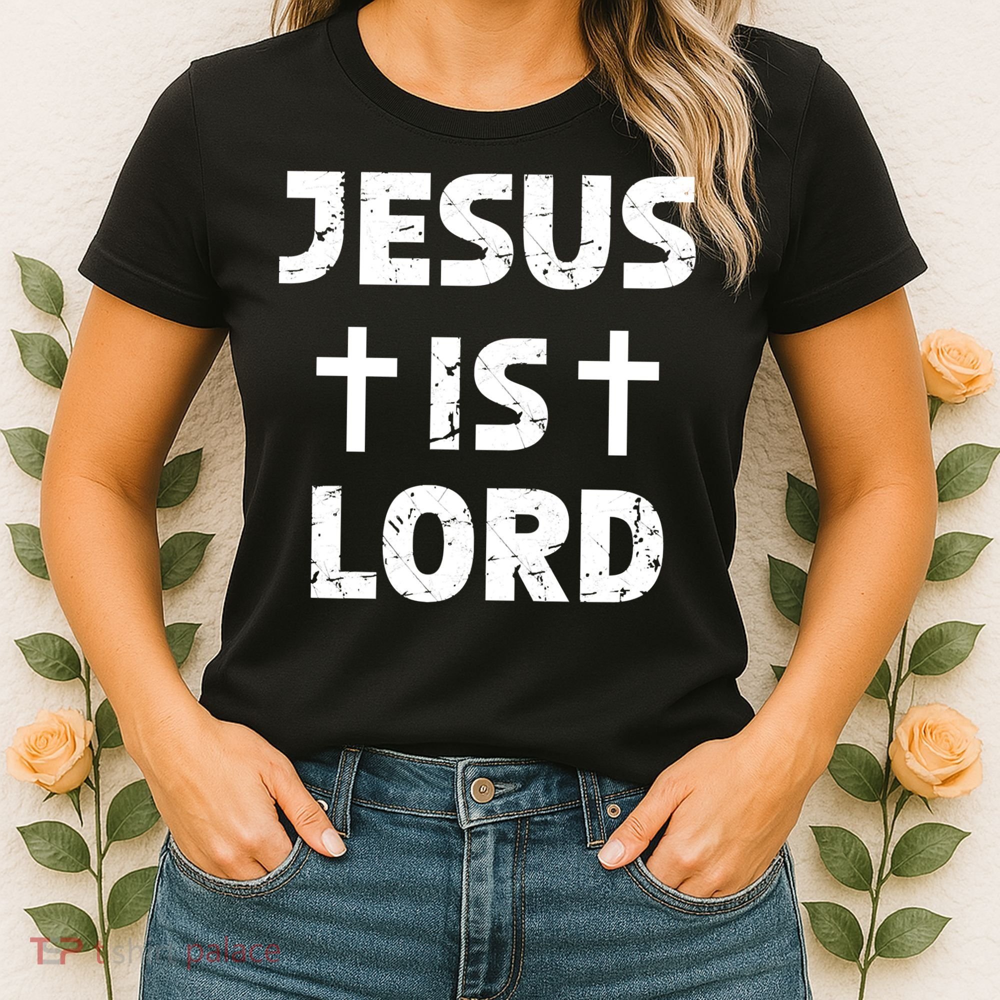 JESUS IS LORD CROSS CHRISTIAN Women's T-Shirt