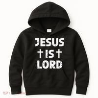 JESUS IS LORD CROSS CHRISTIAN Kids Hoodie thumb 0