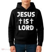 JESUS IS LORD CROSS CHRISTIAN Kids Hoodie thumb 4
