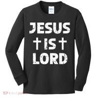 JESUS IS LORD CROSS CHRISTIAN Kids Long Sleeve Shirt thumb 0