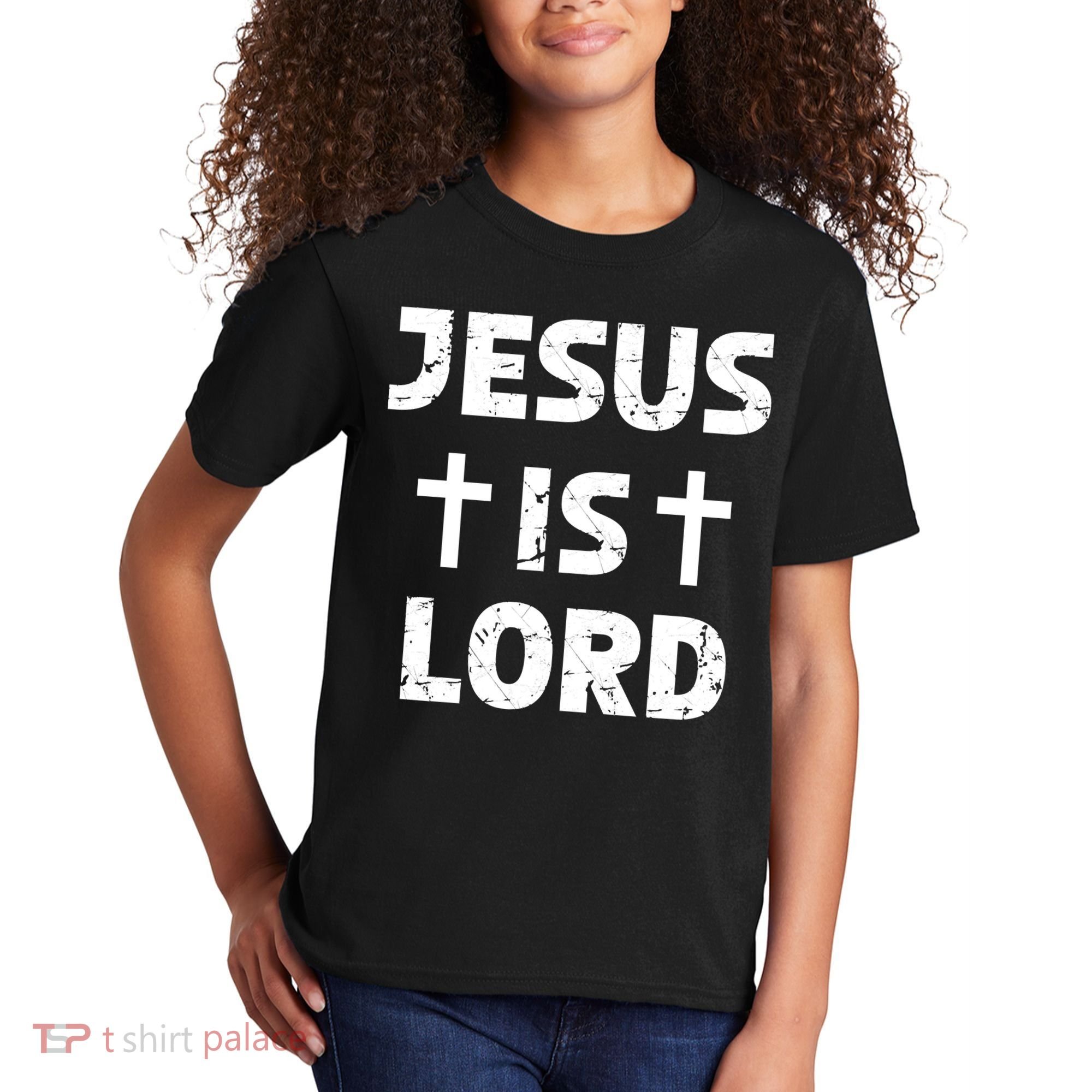 JESUS IS LORD CROSS CHRISTIAN Kids T-Shirt