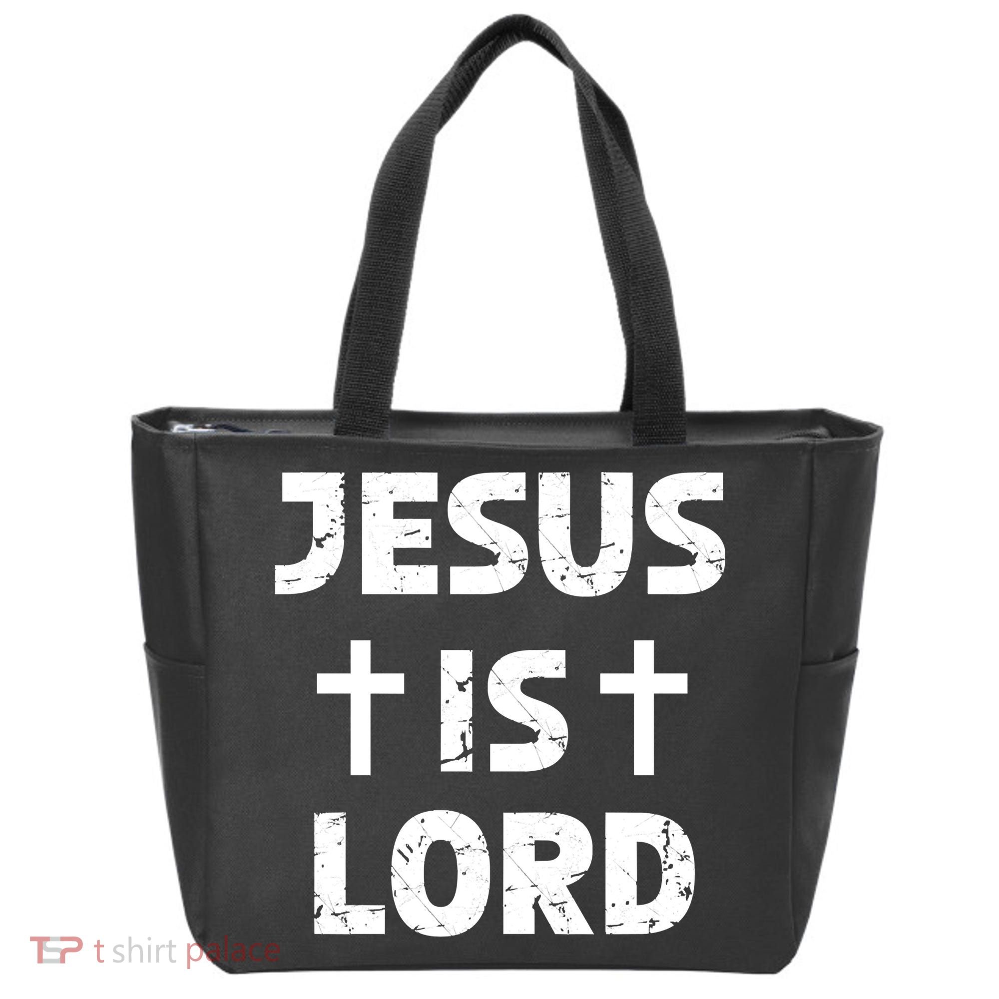 JESUS IS LORD CROSS CHRISTIAN Tote Bag