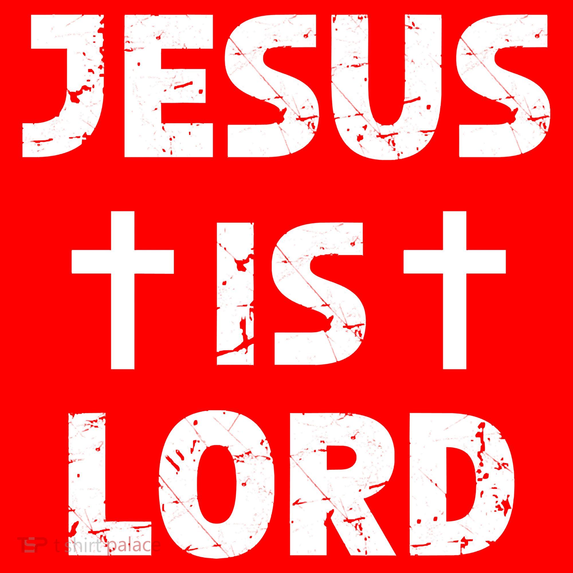 JESUS IS LORD CROSS CHRISTIAN Santa Hat