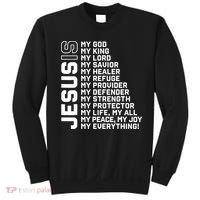 Jesus Is My God My King My Lord My Savior Christian Sweatshirt thumb 0