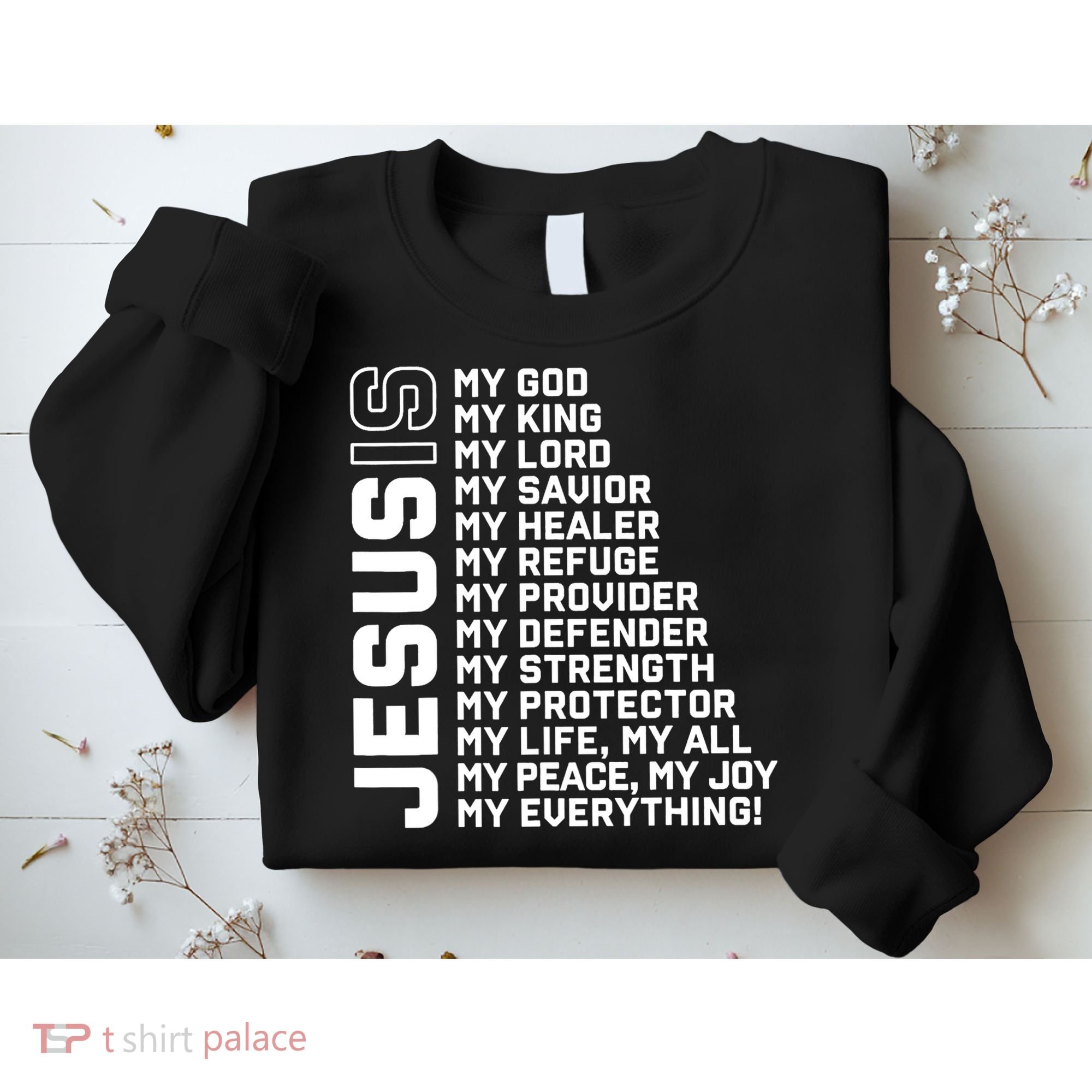 Jesus Is My God My King My Lord My Savior Christian Sweatshirt