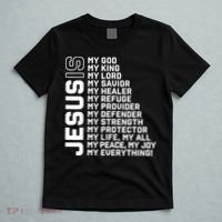 Jesus Is My God My King My Lord My Savior Christian T-Shirt thumb 5