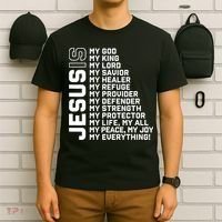Jesus Is My God My King My Lord My Savior Christian T-Shirt thumb 6