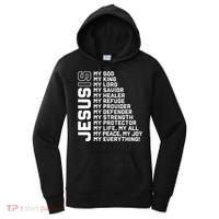 Jesus Is My God My King My Lord My Savior Christian Women's Hoodie thumb 0