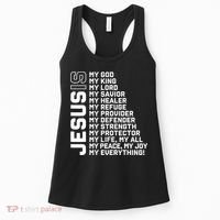 Jesus Is My God My King My Lord My Savior Christian Women's Tank Top thumb 0