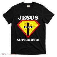 Jesus Is My Superhero Cute Powerful Christian Gift American T-Shirt thumb 0
