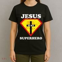 Jesus Is My Superhero Cute Powerful Christian Gift American T-Shirt thumb 4