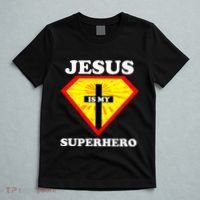 Jesus Is My Superhero Cute Powerful Christian Gift American T-Shirt thumb 5