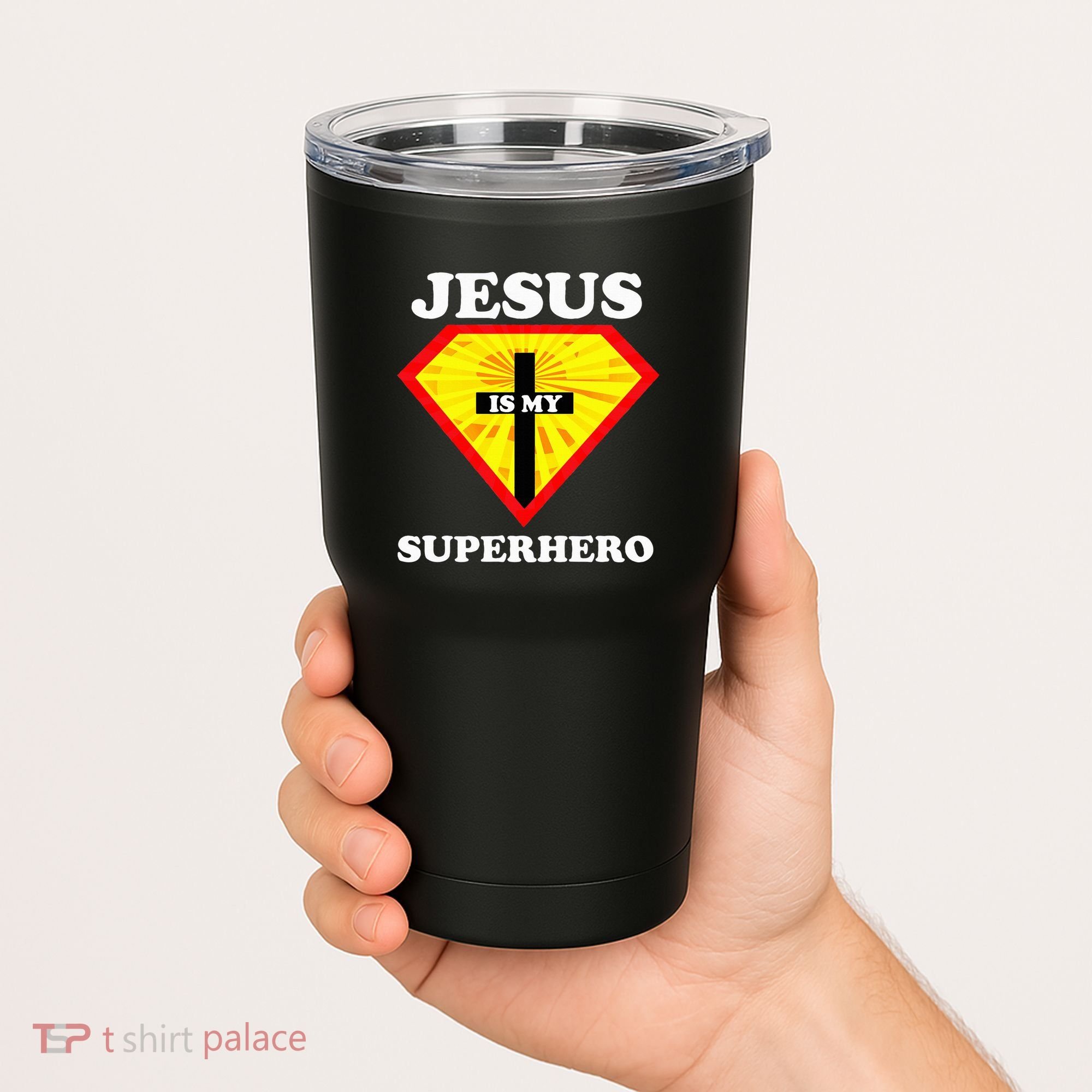 Jesus Is My Superhero Cute Powerful Christian Gift American Tumbler