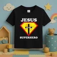 Jesus Is My Superhero Cute Powerful Christian Gift American Toddler T-Shirt thumb 3