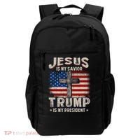Jesus Is My Savior Trump Is My President Gift Backpack thumb 0