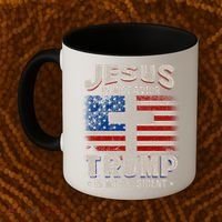 Jesus Is My Savior Trump Is My President Gift Coffee Mug thumb 2