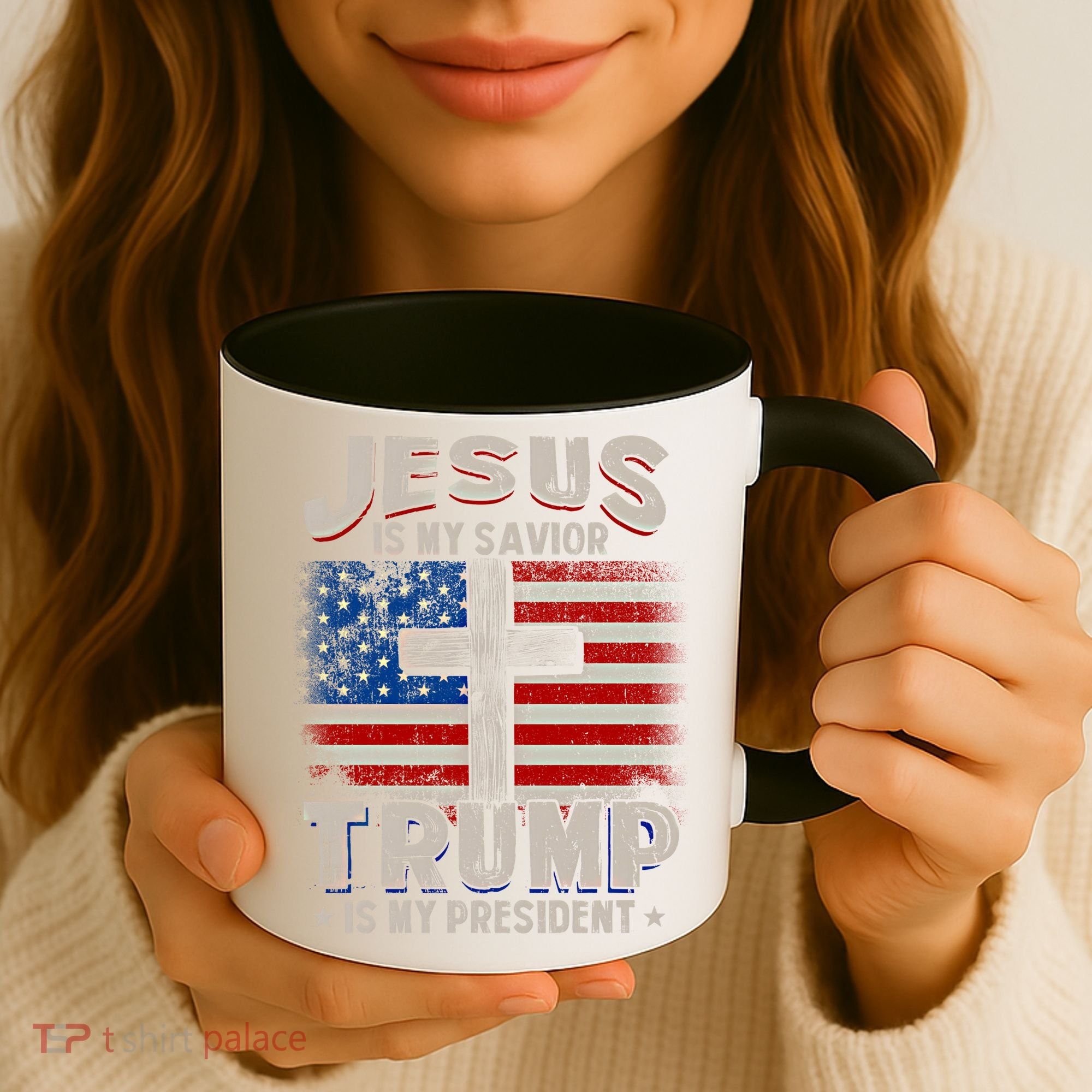 Jesus Is My Savior Trump Is My President Gift Coffee Mug