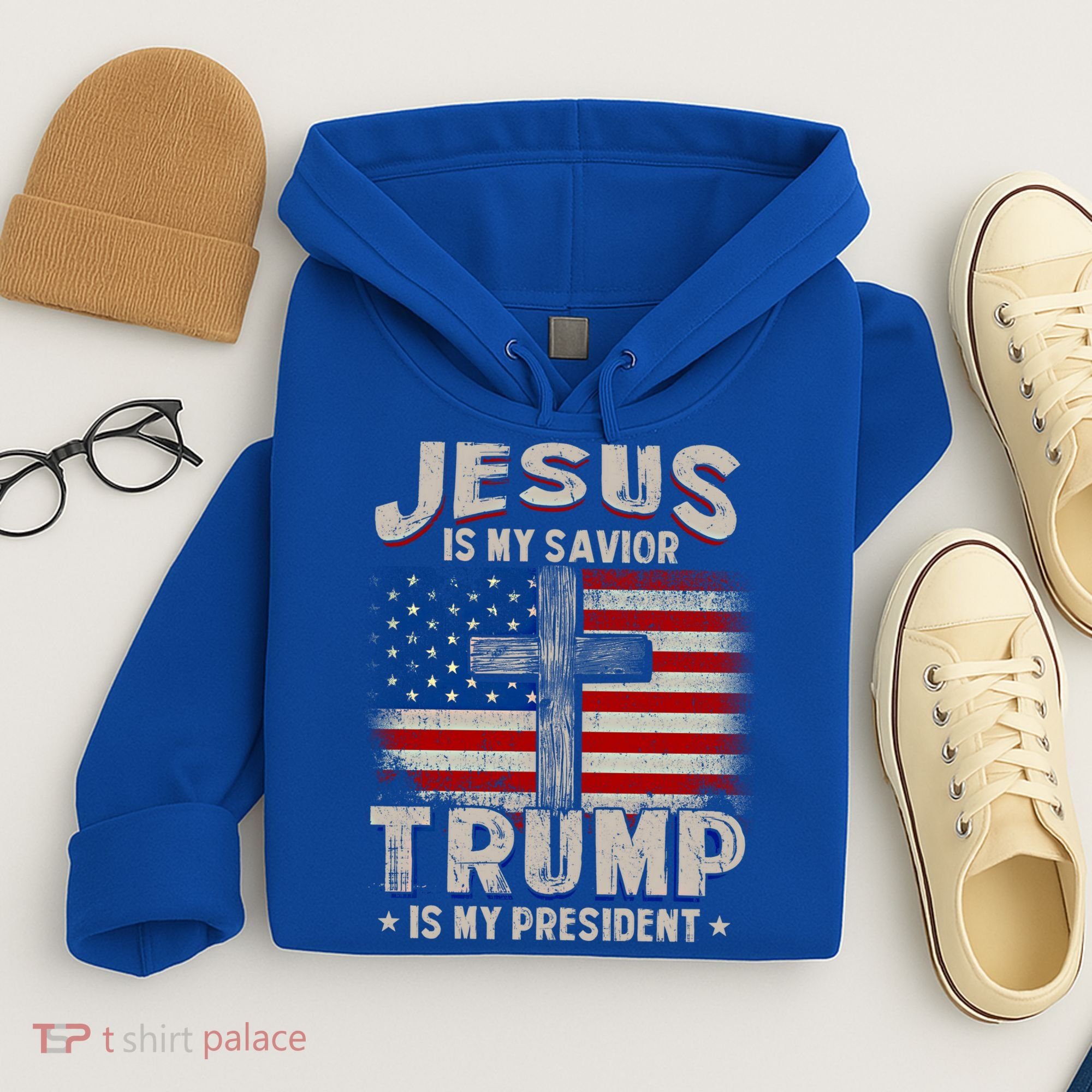 Jesus Is My Savior Trump Is My President Gift Hoodie