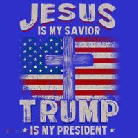 Jesus Is My Savior Trump Is My President Gift Tank Top thumb 6