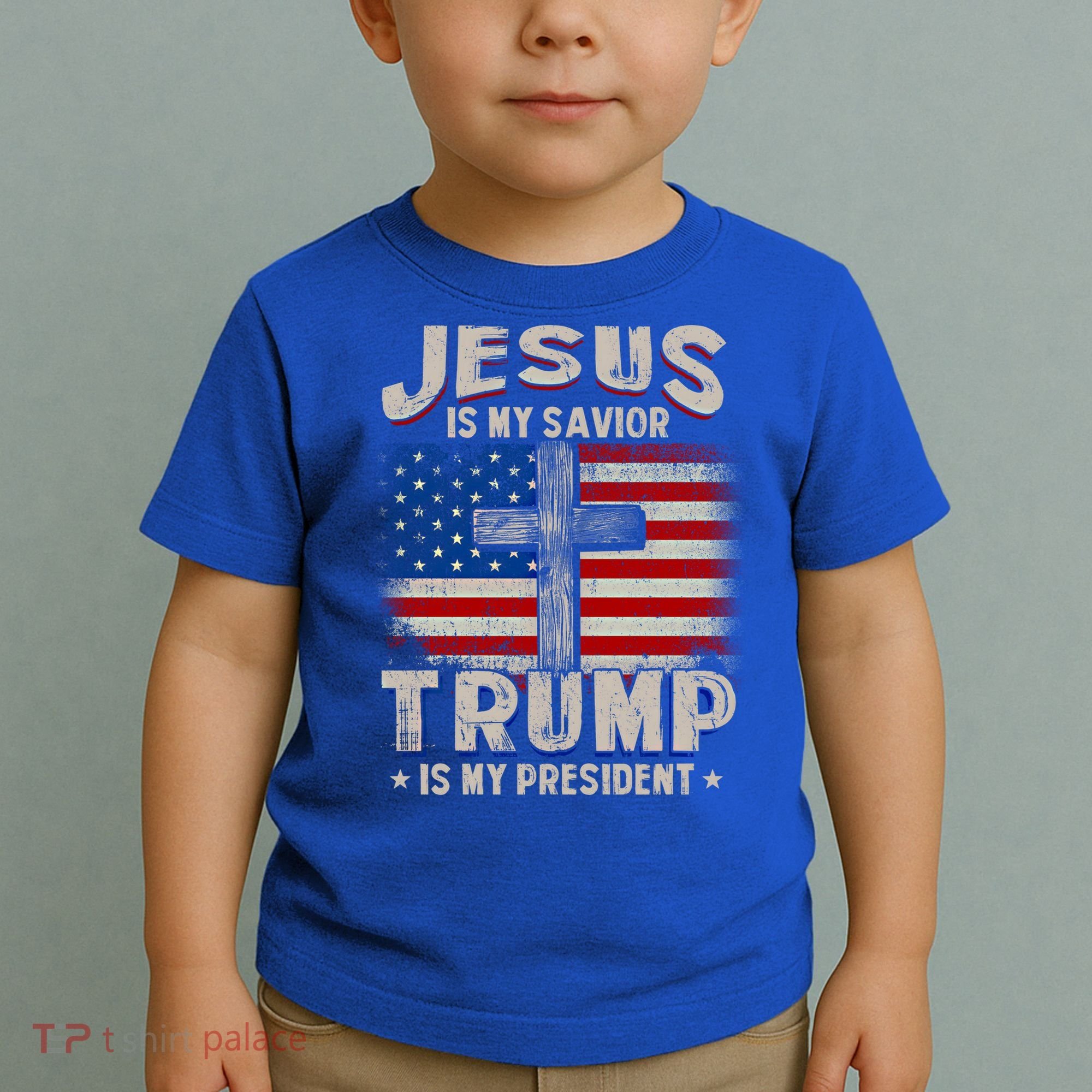 Jesus Is My Savior Trump Is My President Gift Toddler T-Shirt
