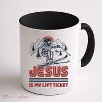 Jesus Is My Lift Ticket Coffee Mug thumb 1