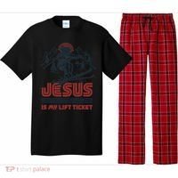 Jesus Is My Lift Ticket Pajama Set thumb 0