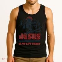 Jesus Is My Lift Ticket Tank Top thumb 3