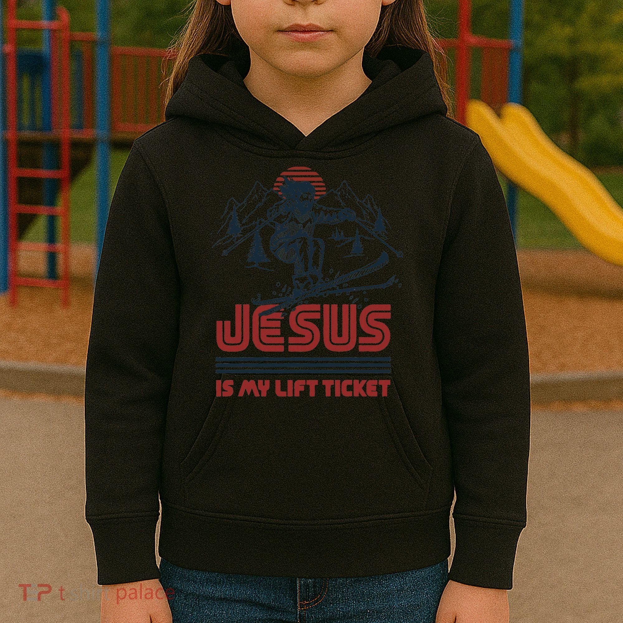 Jesus Is My Lift Ticket Kids Hoodie