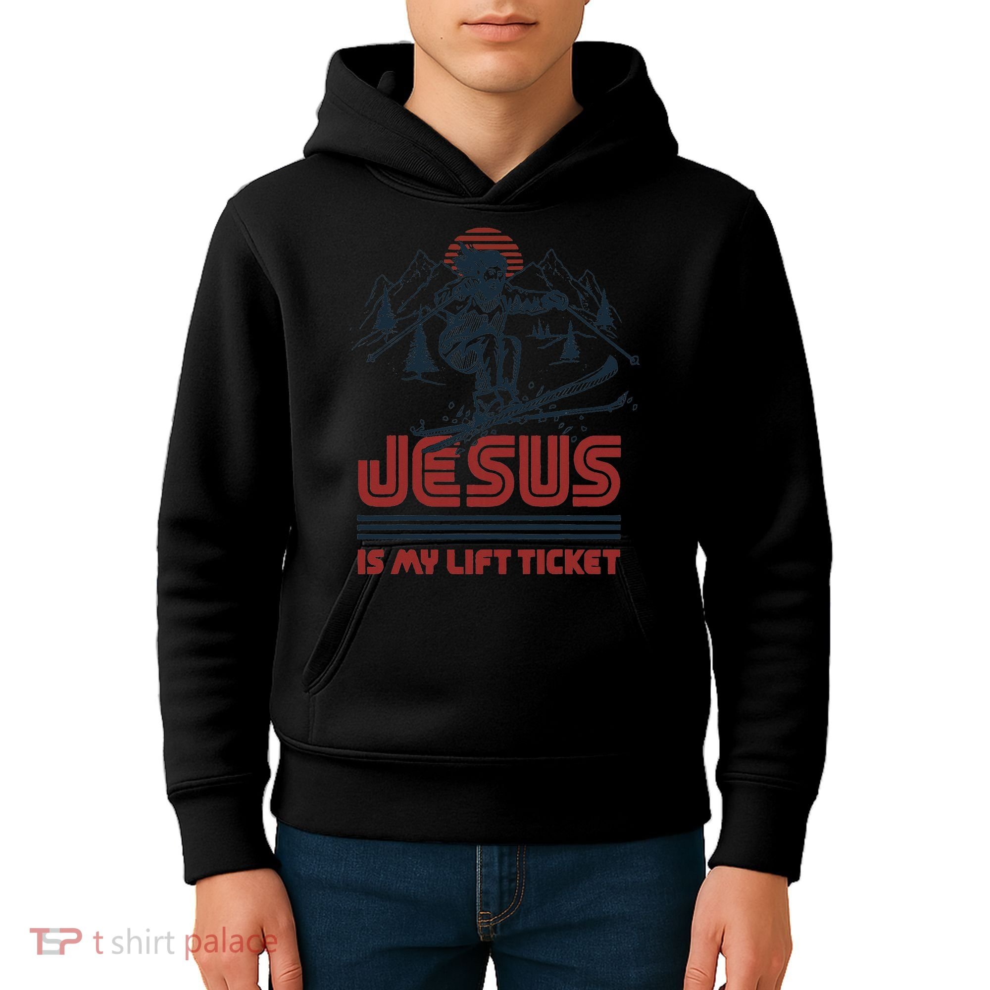 Jesus Is My Lift Ticket Kids Hoodie
