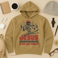 Jesus Is My Lift Ticket Hoodie thumb 3