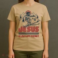 Jesus Is My Lift Ticket T-Shirt thumb 4