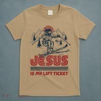Jesus Is My Lift Ticket T-Shirt thumb 5