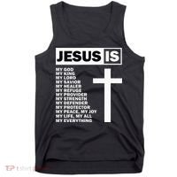 Jesus Is My All My Everything My God Lord Savior Tank Top thumb 0