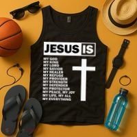 Jesus Is My All My Everything My God Lord Savior Tank Top thumb 4