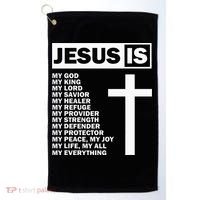 Jesus Is My All My Everything My God Lord Savior Golf Towel thumb 0