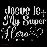 Jesus Is My Superhero Baby Bodysuit thumb 2