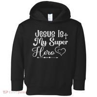 Jesus Is My Superhero Toddler Hoodie thumb 0