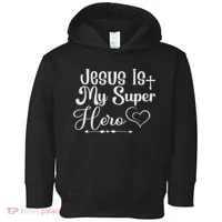 Jesus Is My Superhero Toddler Hoodie thumb 0